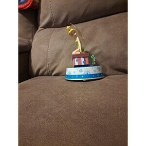 Gemmy Industries Disney Peter Pan Tinkerbell Figure Revolving Rotating Music Box